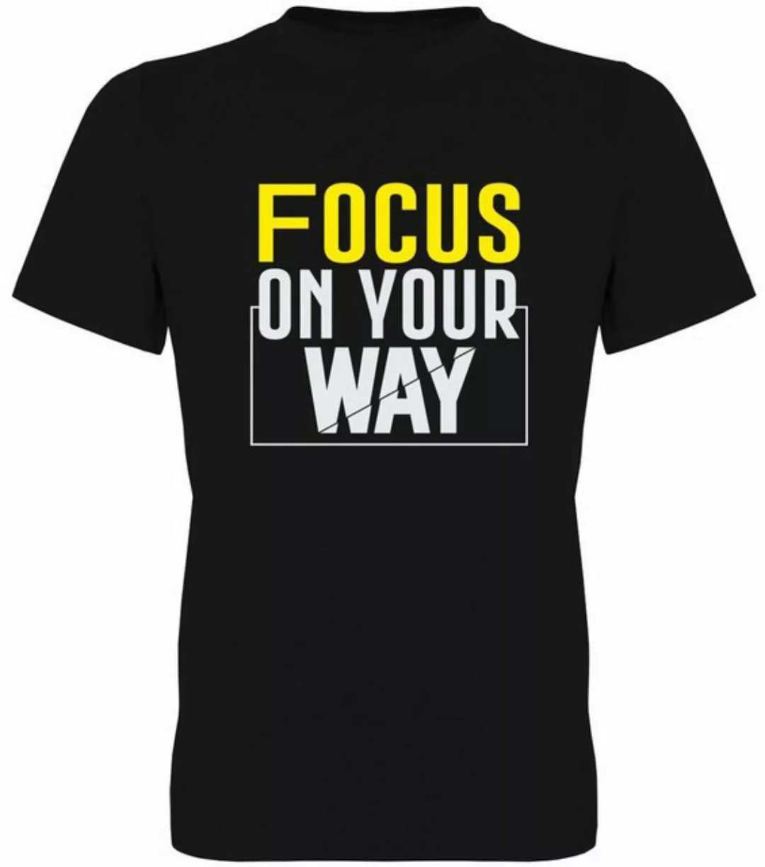 G-graphics T-Shirt Focus on your way Herren T-Shirt, mit trendigem Frontpri günstig online kaufen