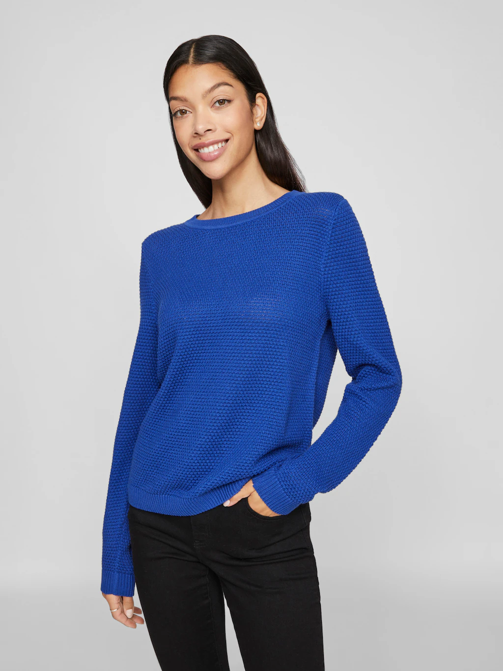 Vila Rundhalspullover VIDALO O-NECK L/S KNIT TOP- NOOS günstig online kaufen