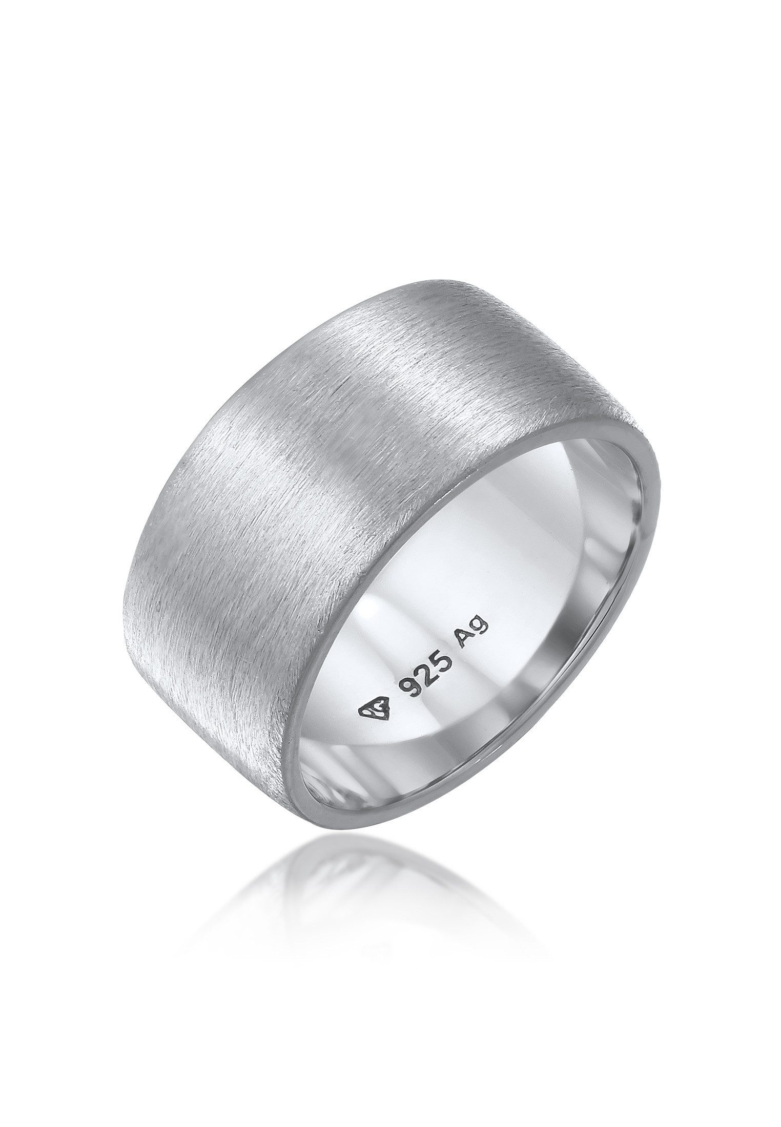 Elli Fingerring Bandring Breit Matt Gebürstet günstig online kaufen
