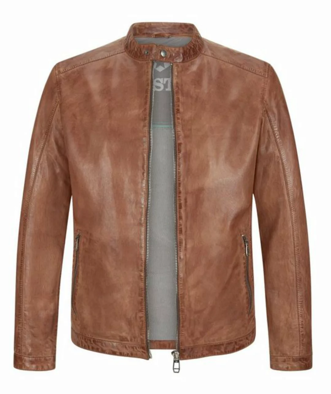 Milestone Lederjacke MSLacona aus Nappaleder im Vintage-Look günstig online kaufen