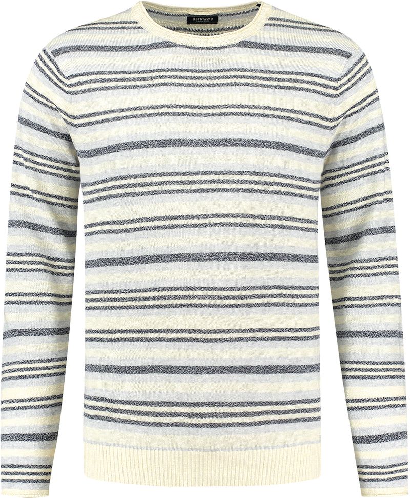 Dstrezzed Pullover Streifen Blau - Größe XL günstig online kaufen