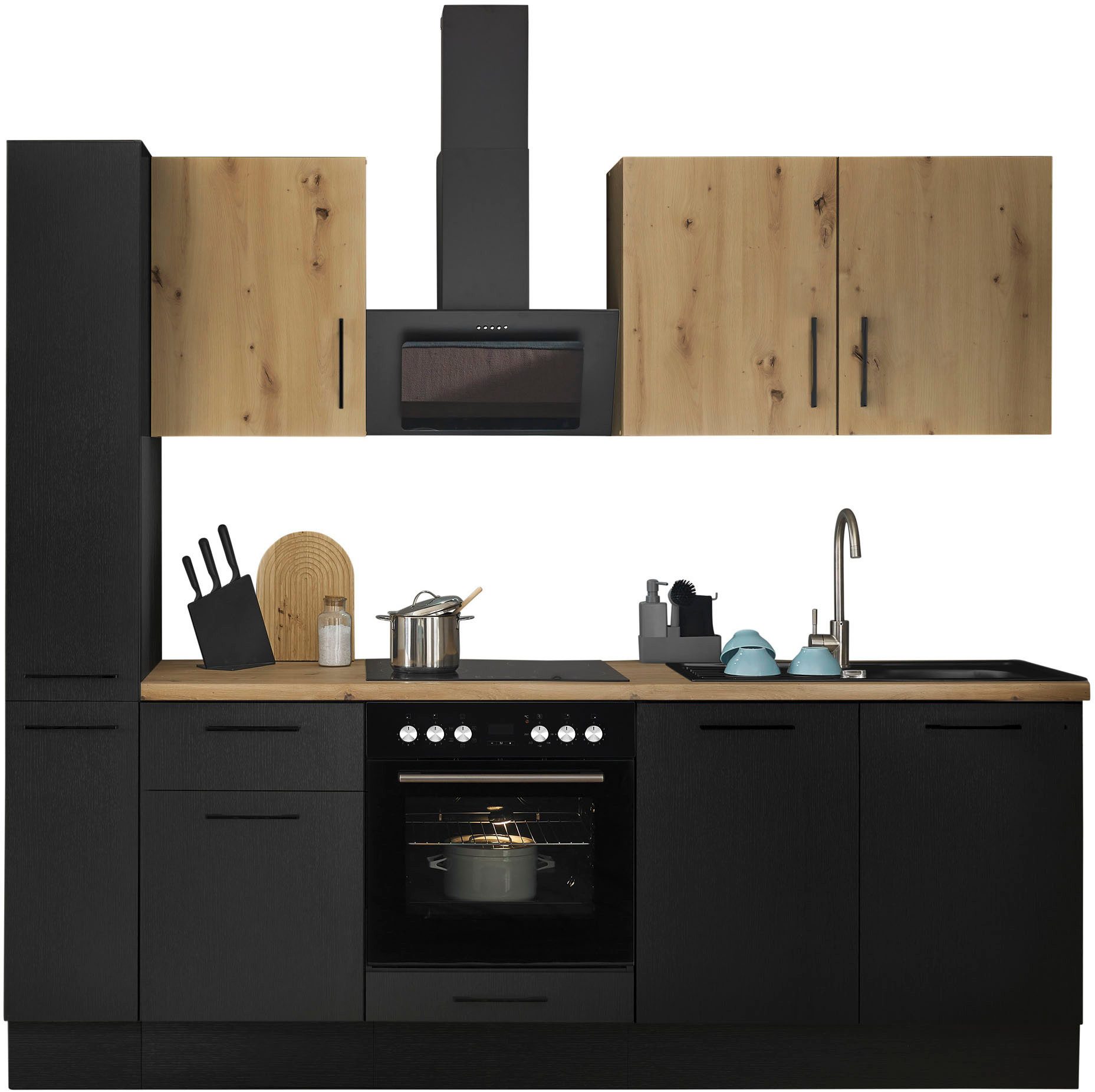 BASIC by Balculina Küchenzeile "Turin", Breite 240 cm, wahlweise mit E-Gerä günstig online kaufen
