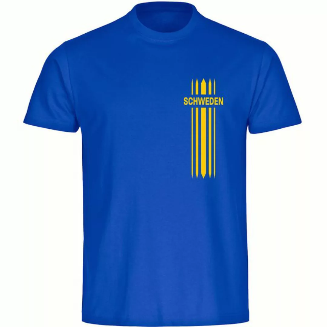 multifanshop T-Shirt Herren Schweden - Streifen - Männer günstig online kaufen