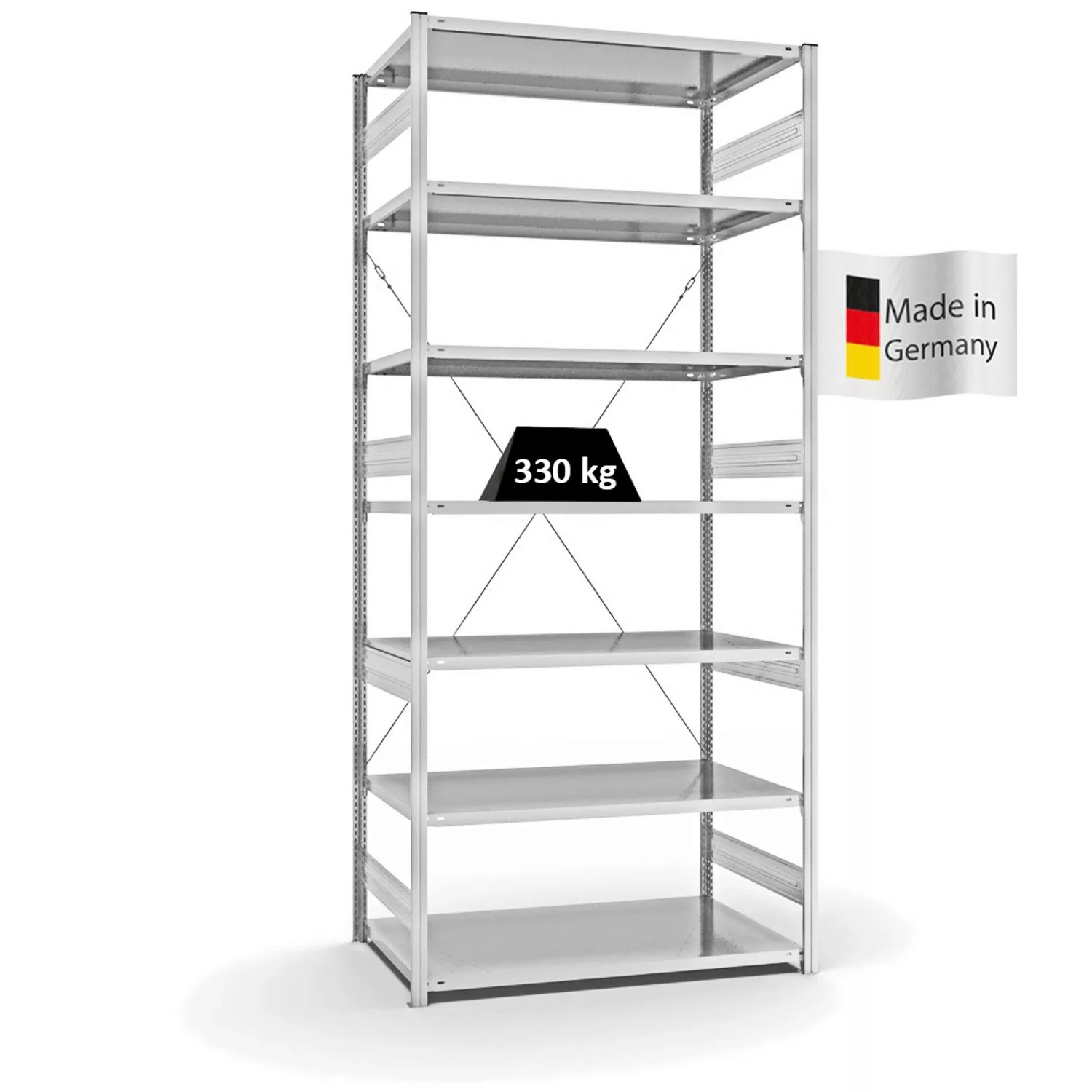 PROREGAL Fachbodenregal Stecksystem T-Profil Heavy-Duty Grundregal HxBxT 30 günstig online kaufen