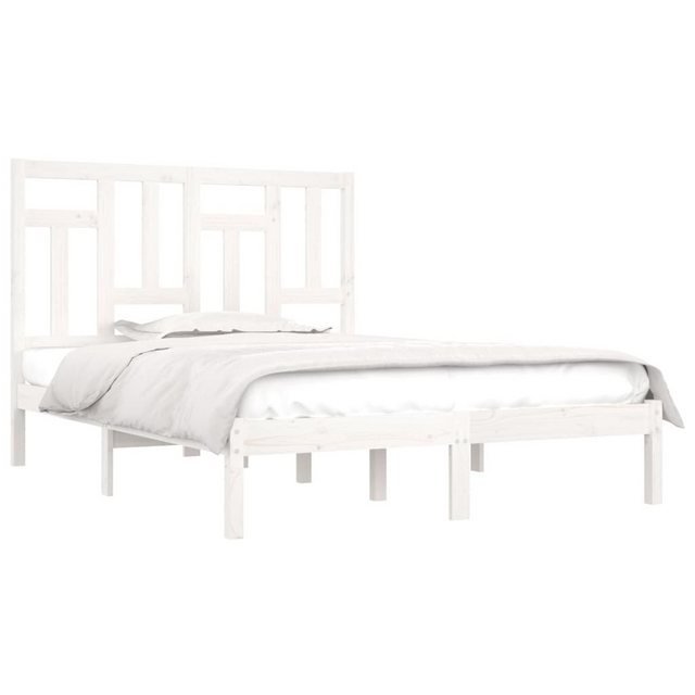 vidaXL Bett Massivholzbett Weiß 120x190 cm günstig online kaufen