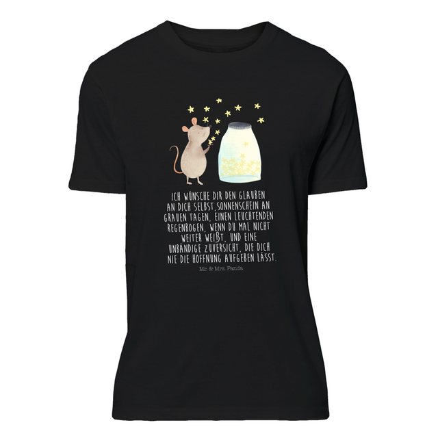 Mr. & Mrs. Panda T-Shirt Maus Sterne - Schwarz - Geschenk, Männer, Taufgesc günstig online kaufen