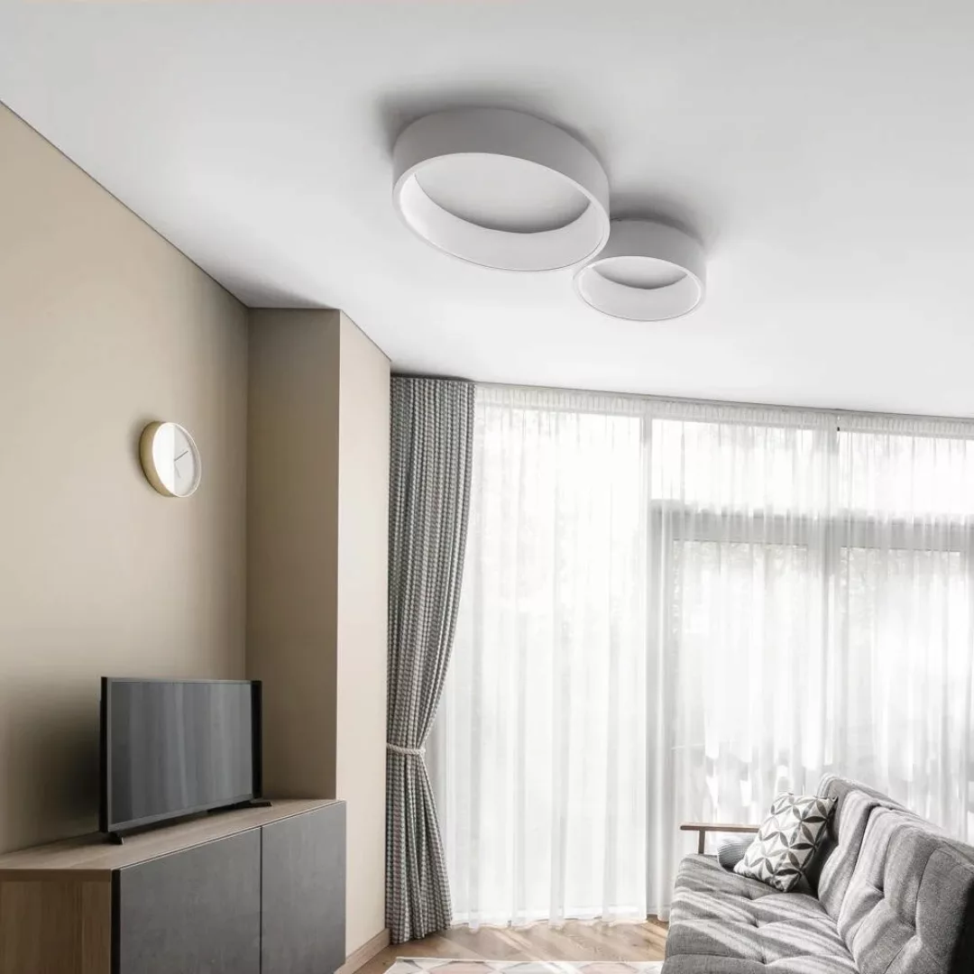 LED Deckenleuchte Rando in Weiß 42W 2700lm günstig online kaufen