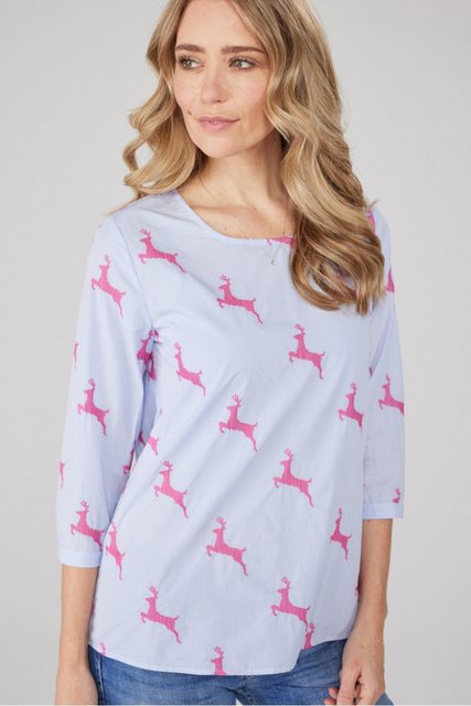 Lieblingsstück Trachtenbluse 3/4 Arm Bluse - EDISA - hellblau/bubblegum, he günstig online kaufen