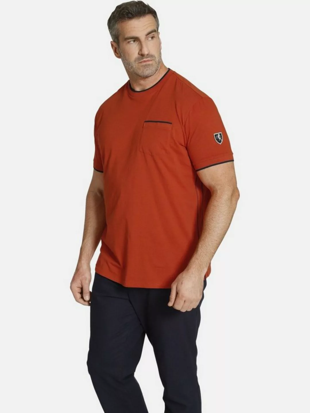 Charles Colby T-Shirt EARL PATON +Fit Artikel, mit Brusttasche günstig online kaufen