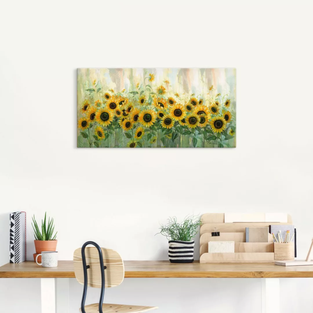 Artland Wandbild »Sonnenblumenwiese«, Blumen, (1 St.) günstig online kaufen