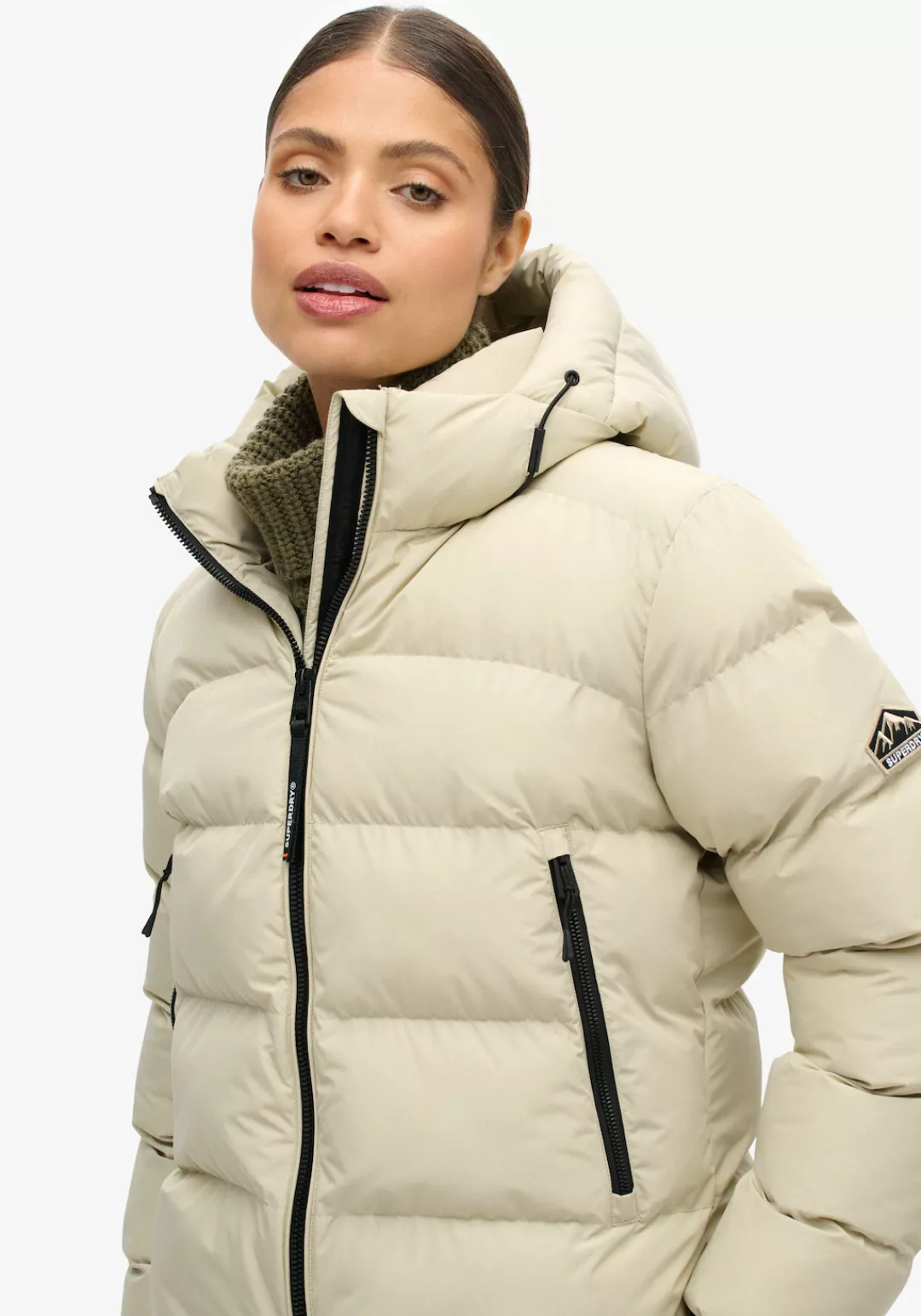 Superdry Steppjacke HOODED SPORTS PUFFER JACKET günstig online kaufen