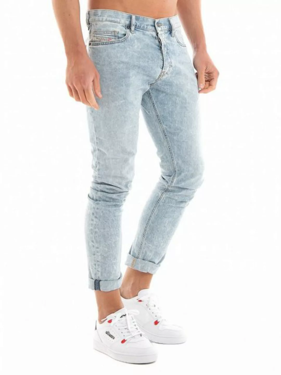 Diesel Slim-fit-Jeans Hellblaue Low Waist Stretch Hose - D-Luster 0GDAM günstig online kaufen