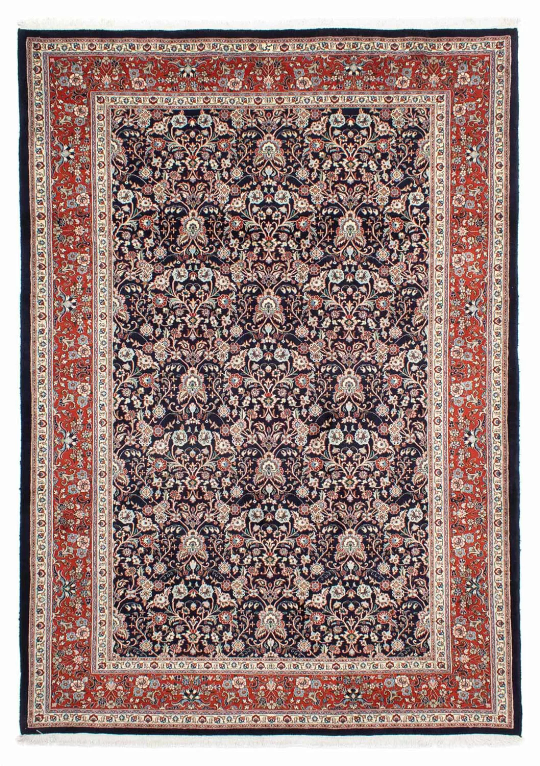 morgenland Wollteppich »Moud Blumenmuster Nero 293 x 202 cm«, rechteckig, U günstig online kaufen