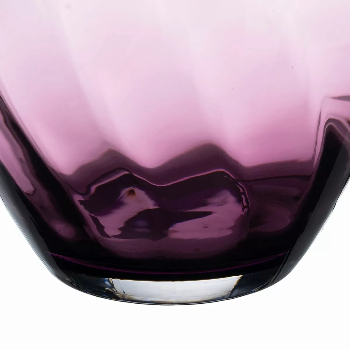 Vase 21 X 21 X 25 Cm Kristall Violett günstig online kaufen