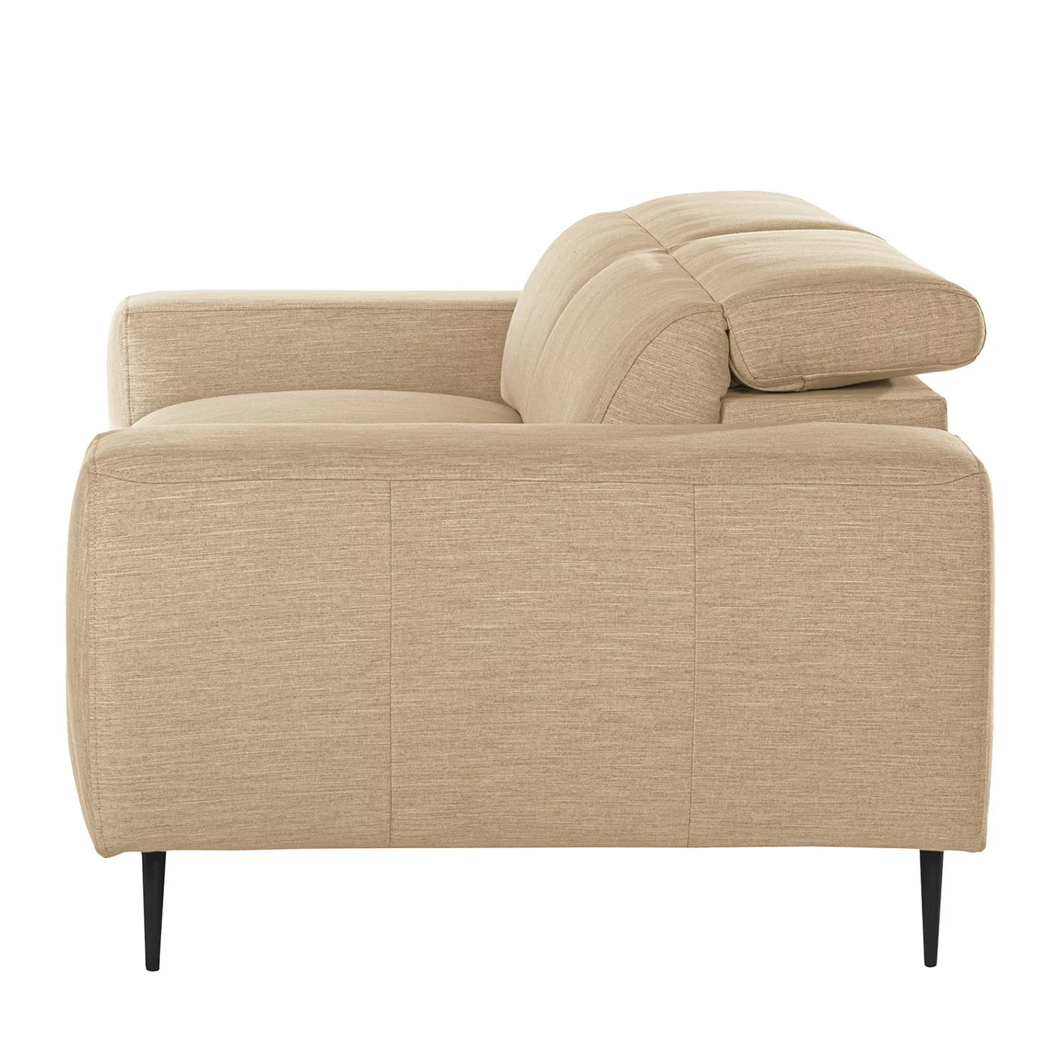 home24 Norrwood Sofa Toolo 2,5-Sitzer Beige Webstoff 214x74x108 cm günstig online kaufen