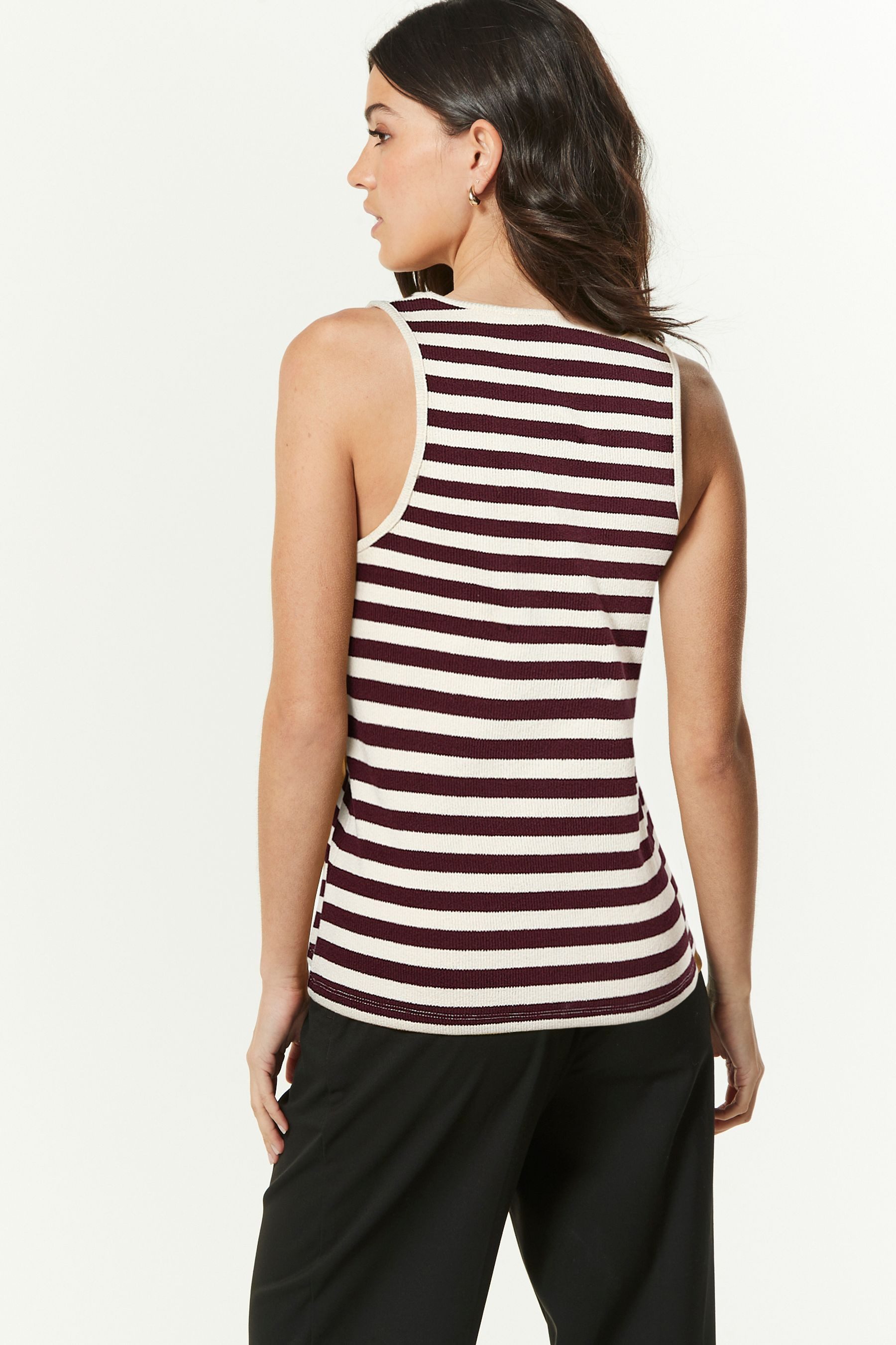 Next Tanktop Gestreiftes Tanktop aus Strick günstig online kaufen