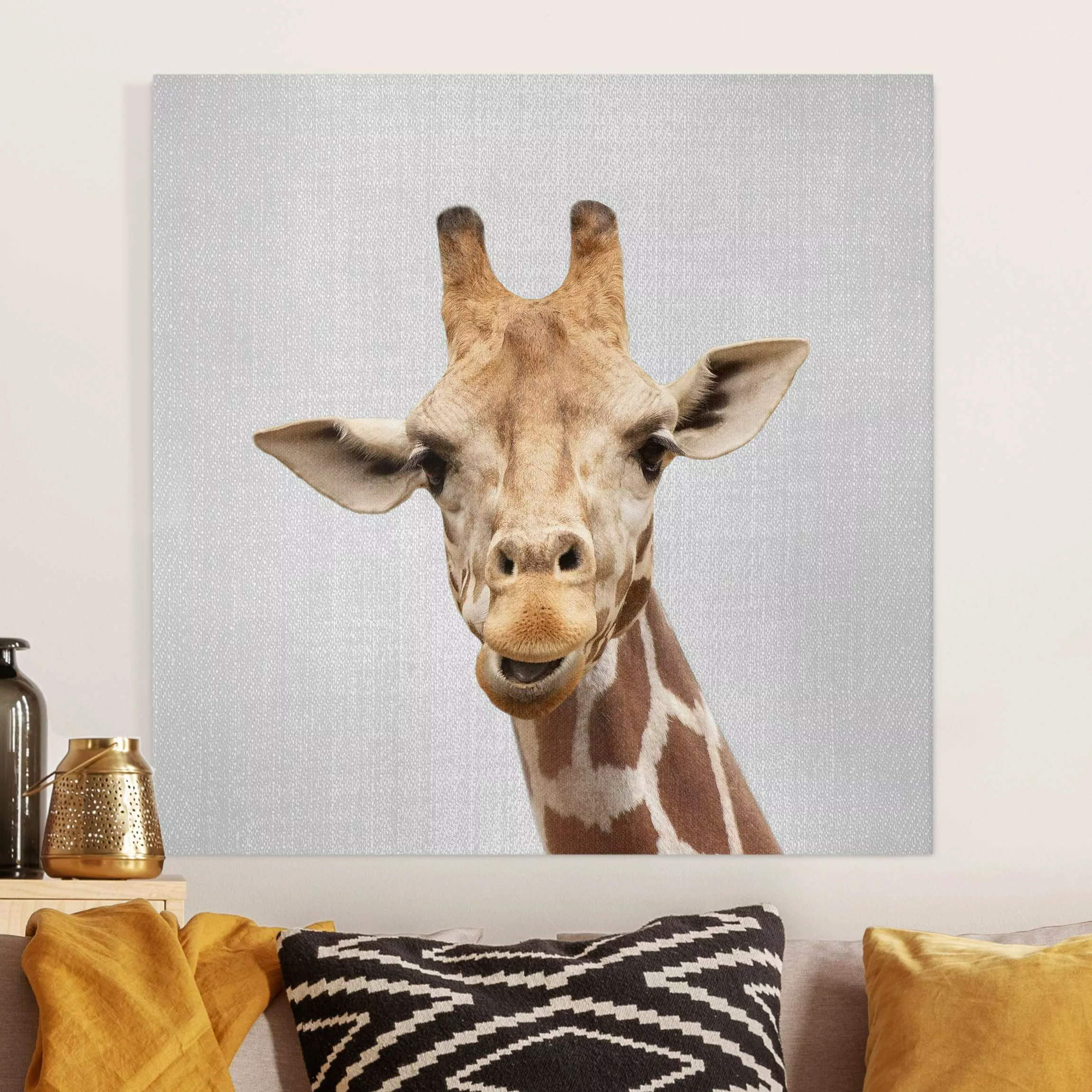 Leinwandbild Giraffe Gundel günstig online kaufen