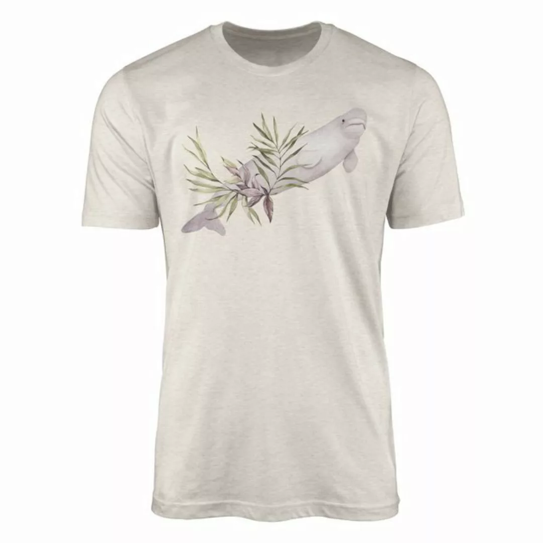 Sinus Art T-Shirt Herren Shirt 100% gekämmte Bio-Baumwolle T-Shirt Beluga W günstig online kaufen