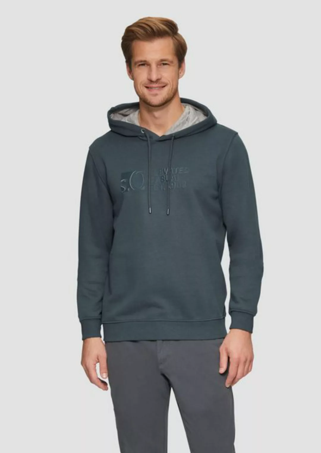 s.Oliver Kapuzensweatshirt mit Front-Print günstig online kaufen