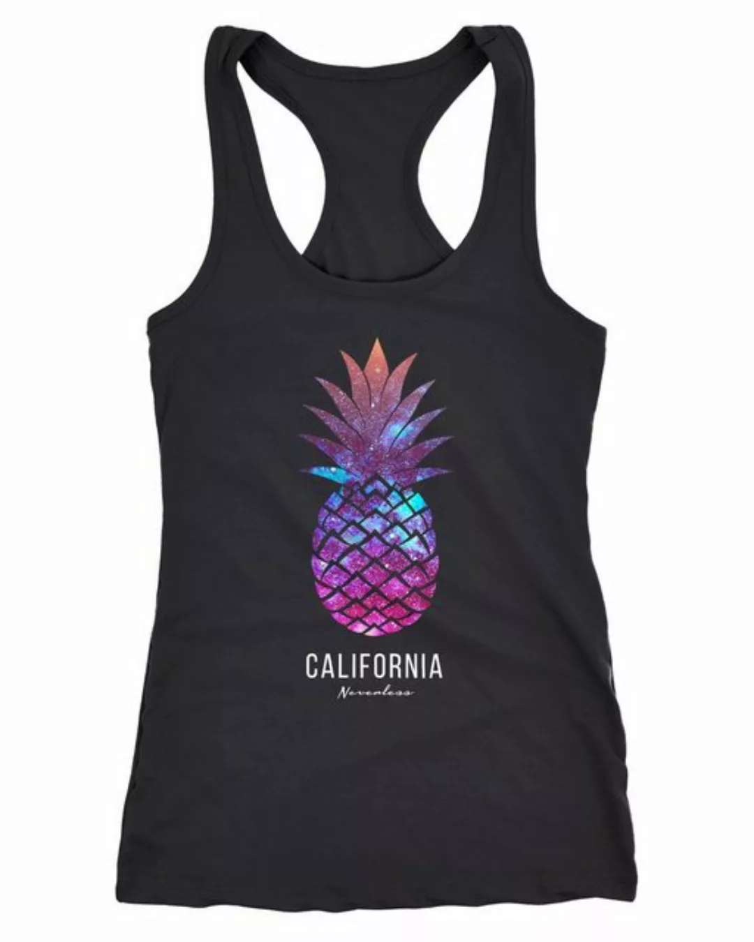 Tanktop Damen Tank-Top Ananas Galaxy Galaxie Wasser Ozean Racerback Neverle günstig online kaufen