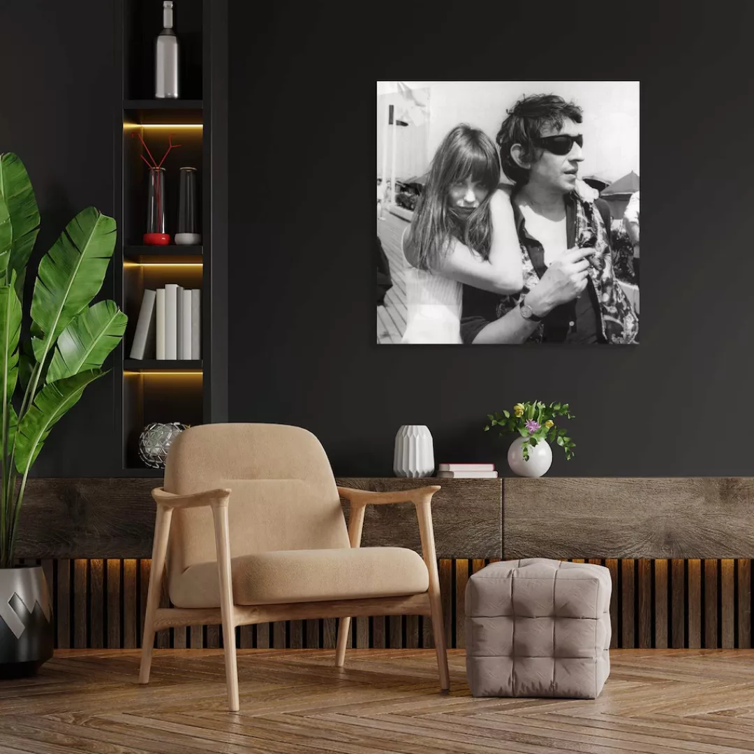 queence Acrylglasbild »Jane & Serge«, Schwarz-Weiß-Frau-Mann-Stars, Fine Ar günstig online kaufen