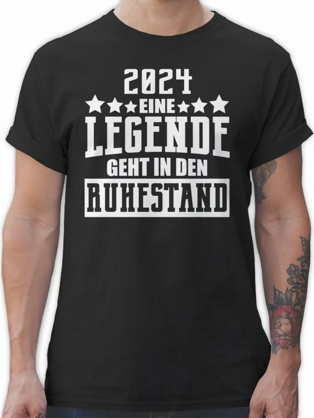 Shirtracer T-Shirt 2024 - Eine Legende geht in den Ruhestand Rentner Rente günstig online kaufen