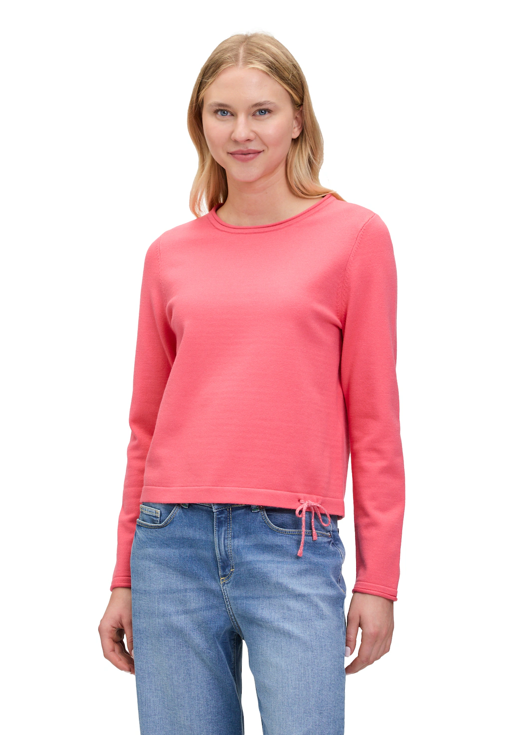 Cartoon Strickpullover "Cartoon Damen Strickpullover mit Rundhalsausschnitt günstig online kaufen