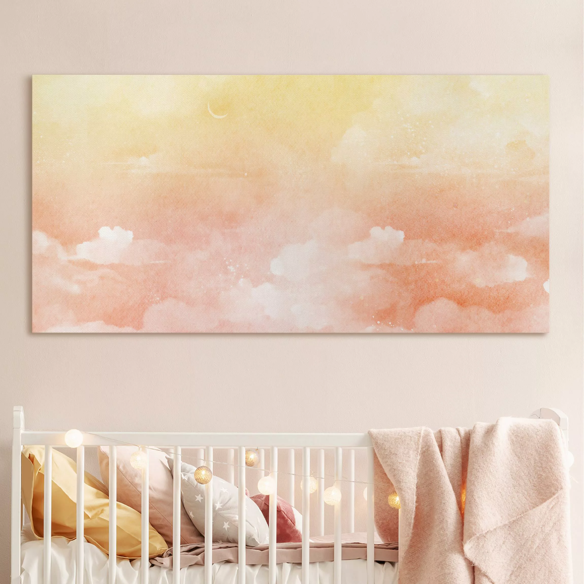 Leinwandbild Wolkenhimmel Pastell günstig online kaufen