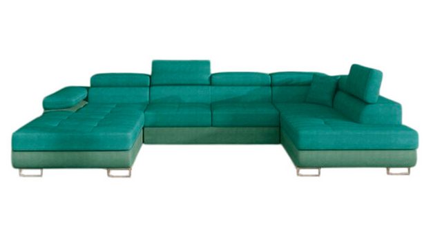 Xlmoebel Ecksofa Stoff U-Form Sofa Wohnlandschaft Eckcouch Garnitur Moderne günstig online kaufen