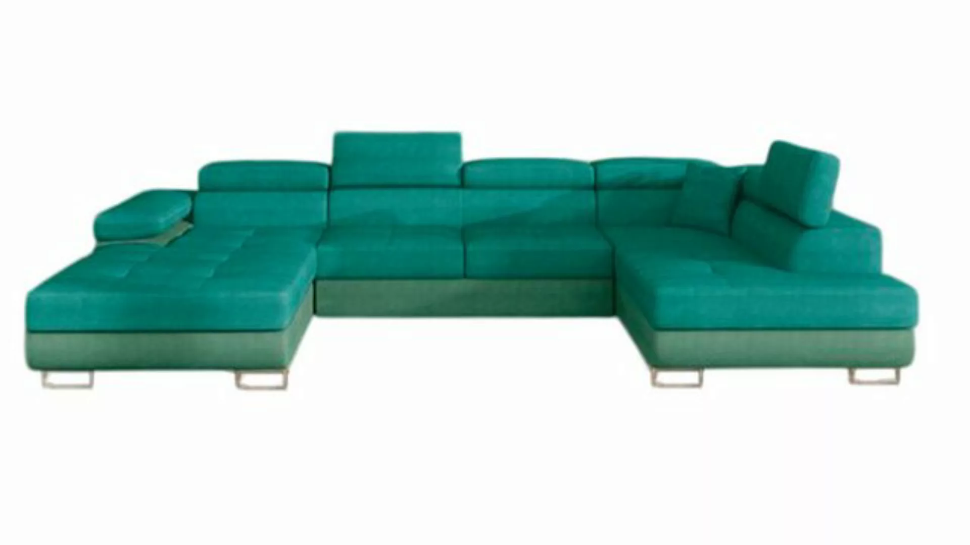 Xlmoebel Ecksofa Stoff U-Form Sofa Wohnlandschaft Eckcouch Garnitur Moderne günstig online kaufen