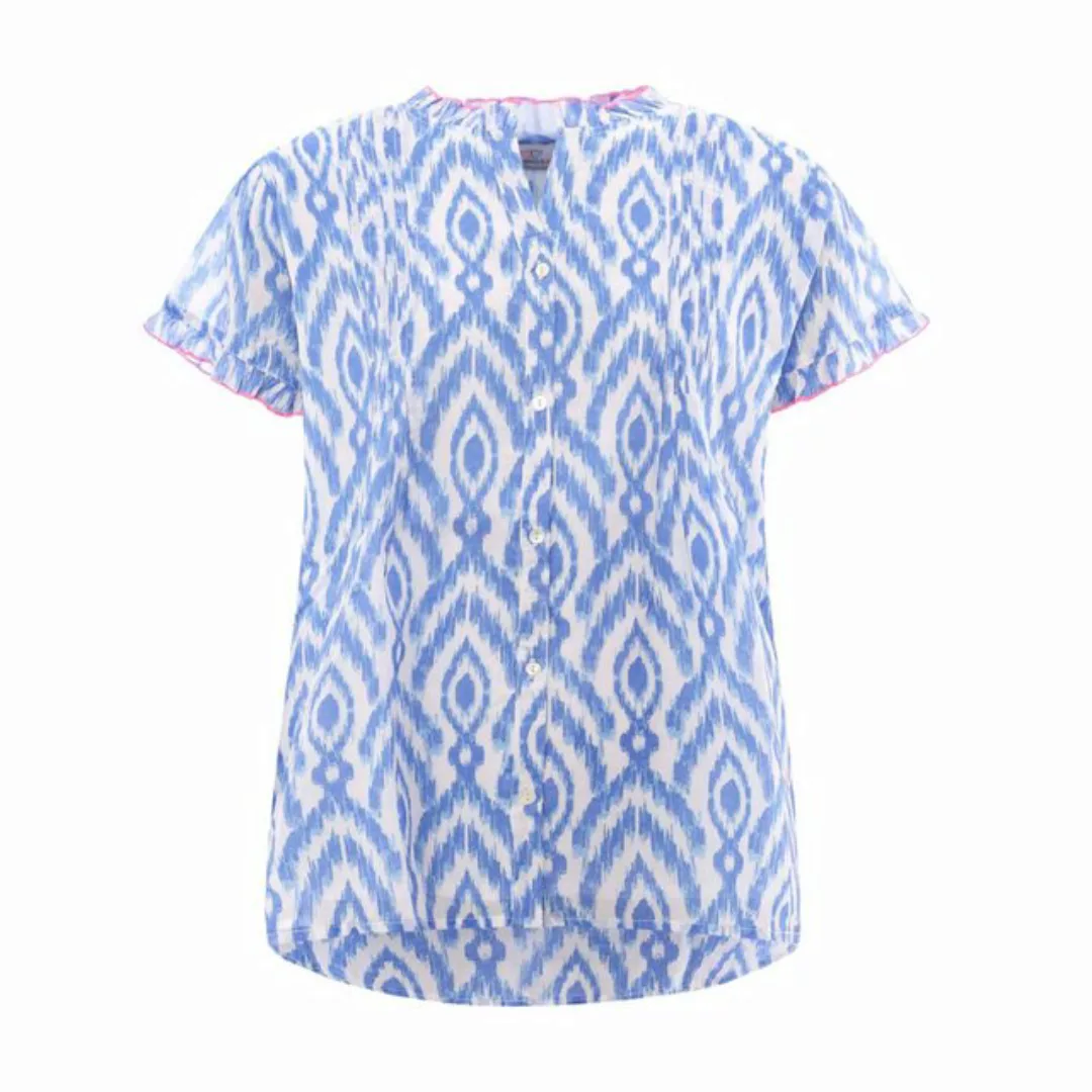 Zwillingsherz Kurzarmbluse Zwillingsherz Bluse Gina in blau oder pink günstig online kaufen