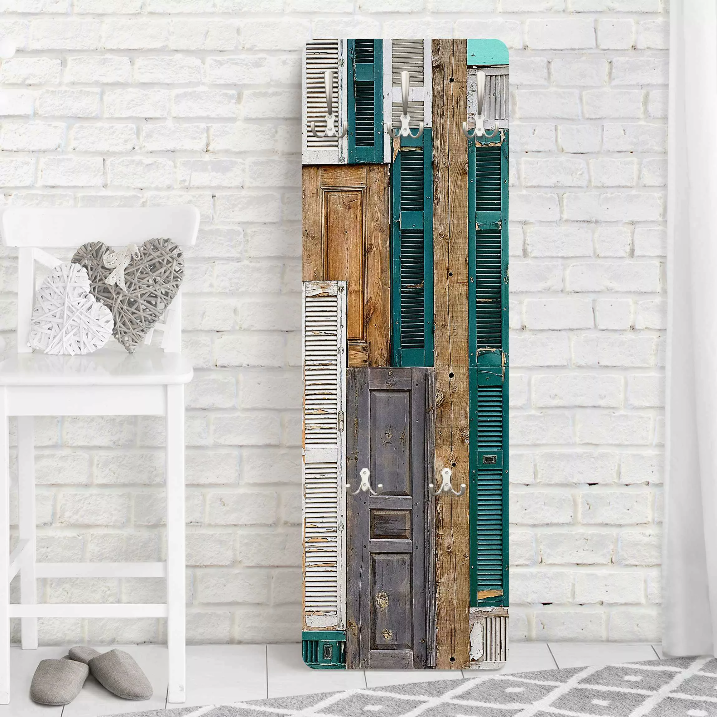 Wandgarderobe Holzpaneel Holzoptik The Doors günstig online kaufen