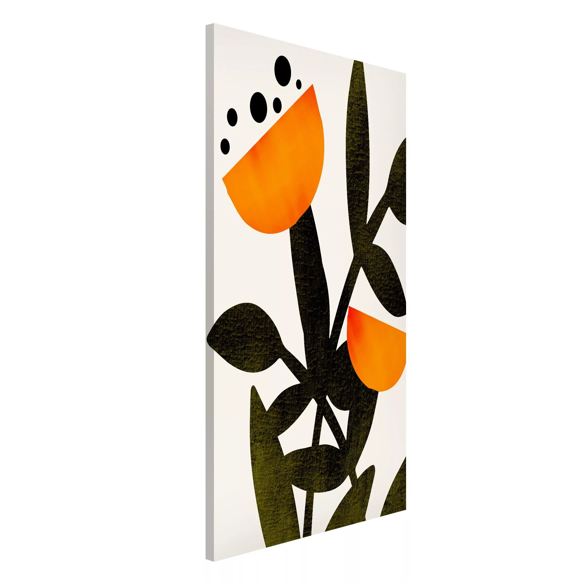 Magnettafel Flowers In Orange günstig online kaufen
