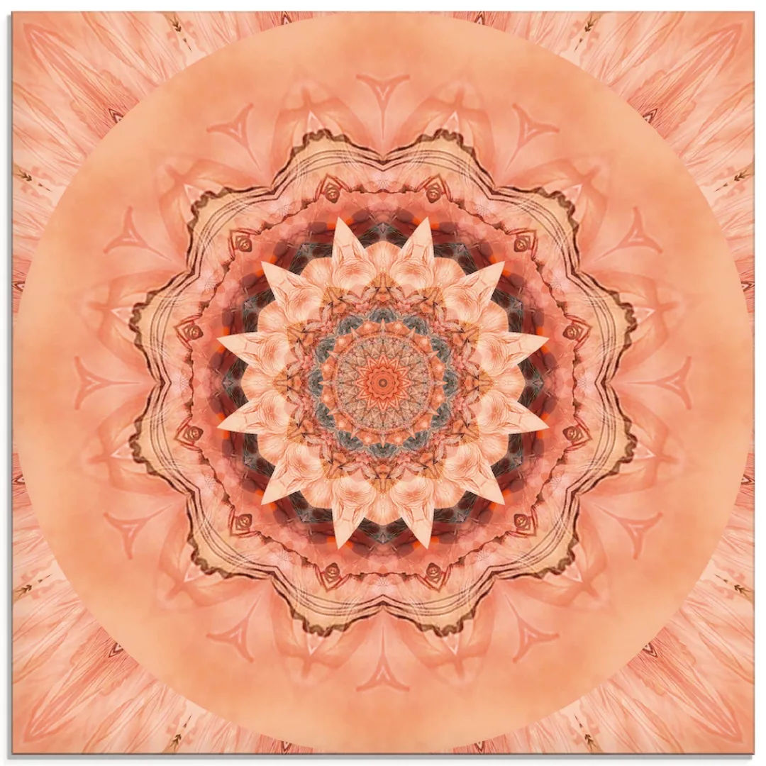 Artland Glasbild "Mandala Barmherzigkeit", Muster, (1 St.) günstig online kaufen