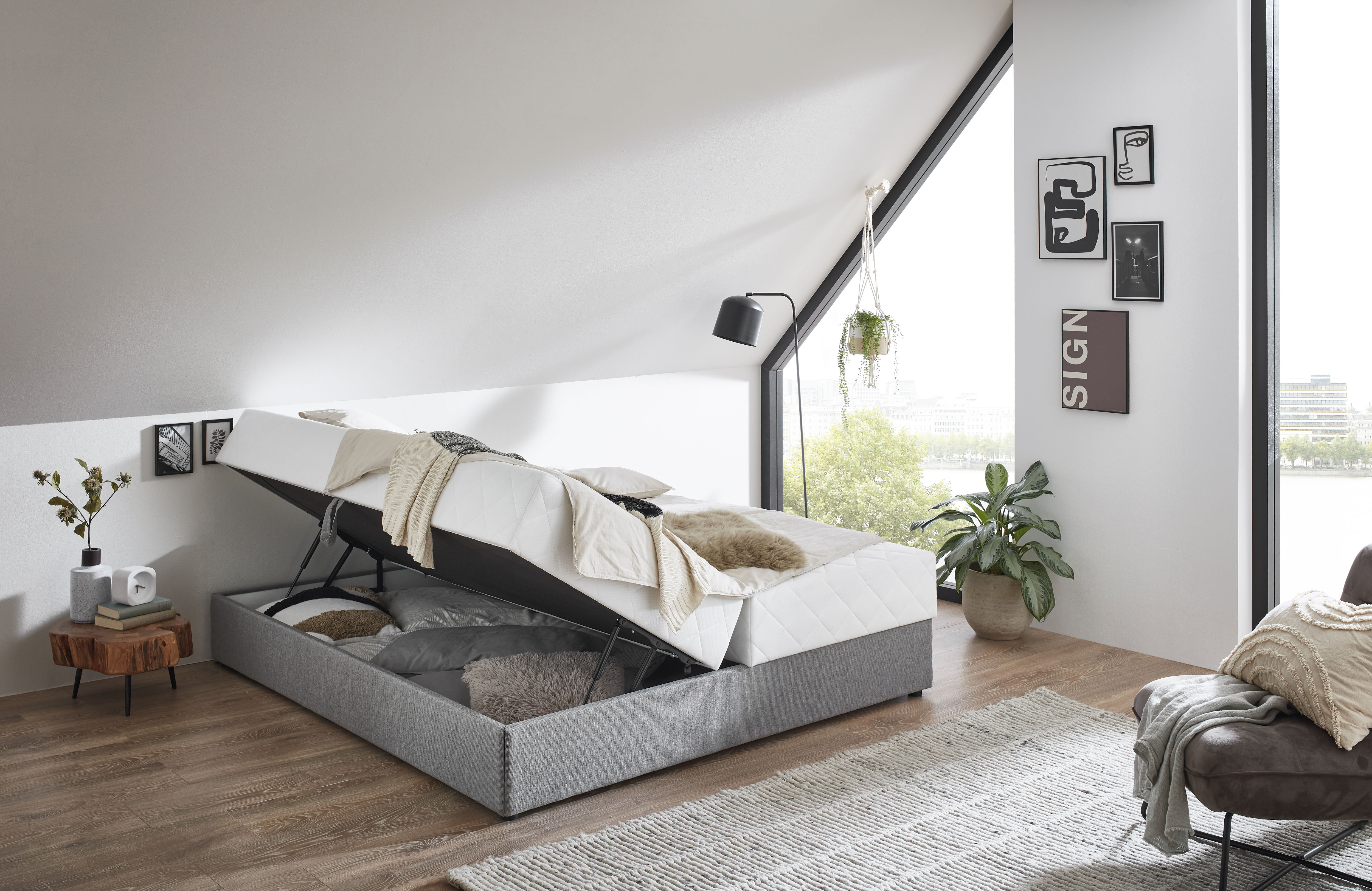 ATLANTIC home collection Boxbett "BELINA", mit Taschenfederkernmatratze und günstig online kaufen