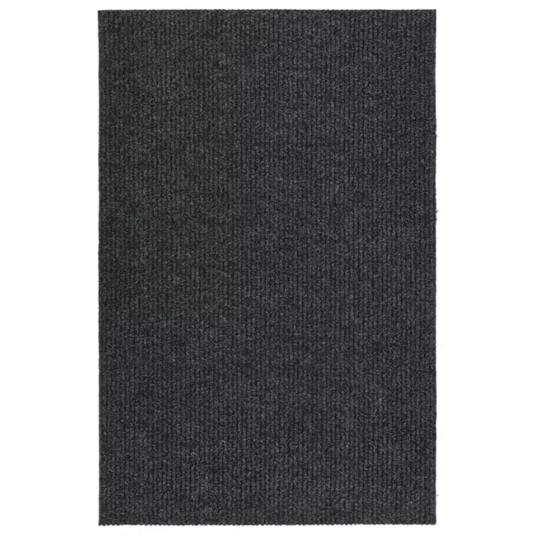 vidaXL Teppich Schmutzfangläufer 100x150 cm Anthrazit, günstig online kaufen