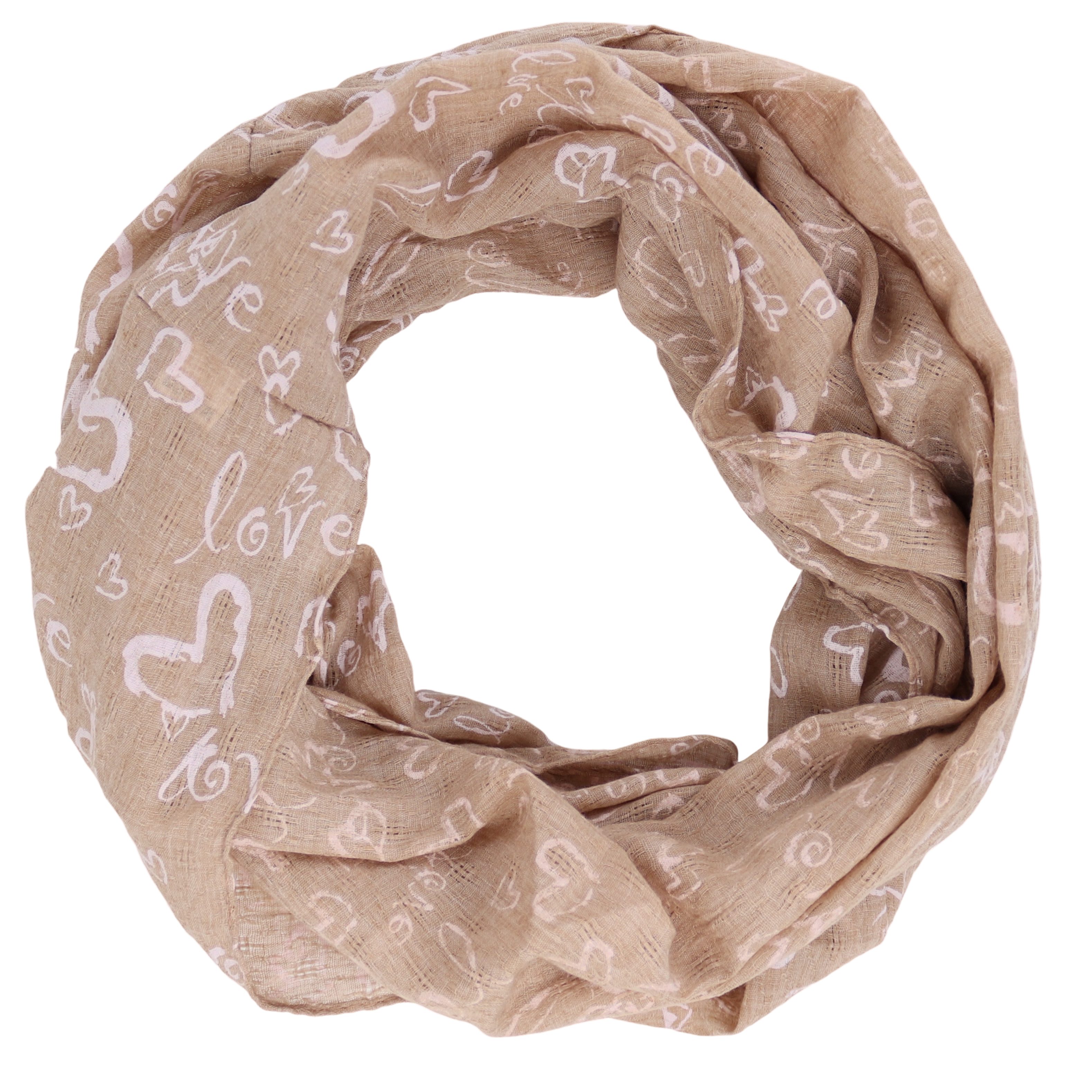 MIRROSI Loop Damen Schal mit Love günstig online kaufen