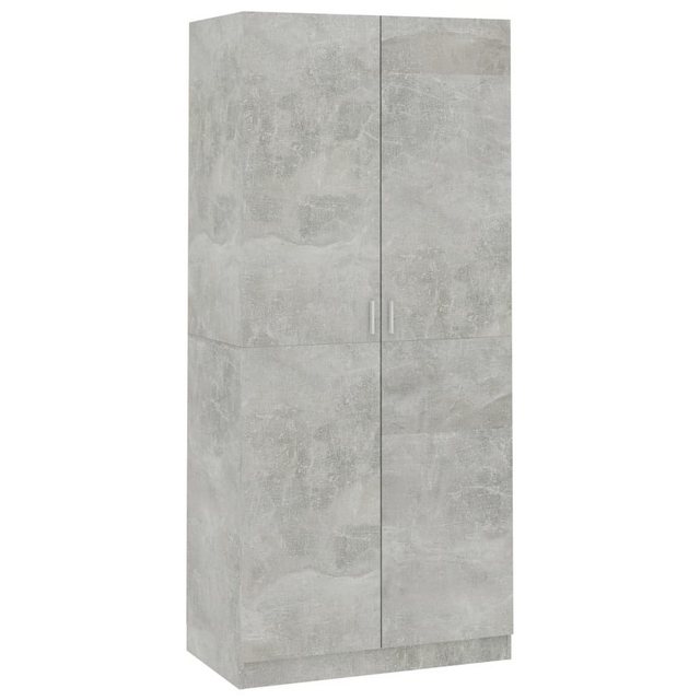 Kleiderschrank Betongrau 90×52×200 Cm Spanplatte günstig online kaufen