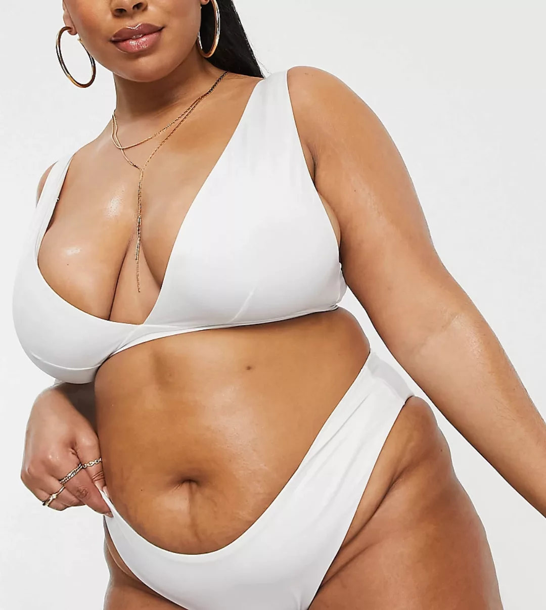 ASOS DESIGN Curve – Mix & Match – Bikinihose aus recycelten Materialien in günstig online kaufen
