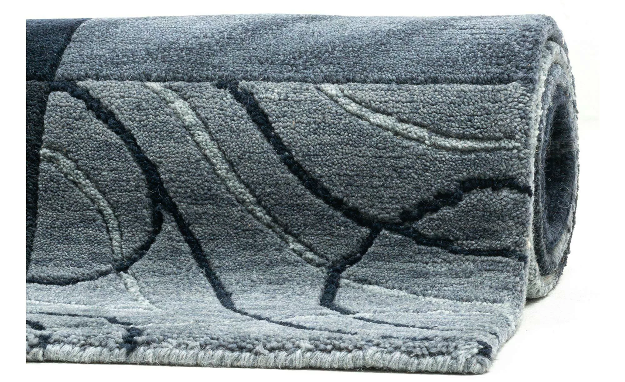 THEKO Wollteppich »Domas 4028«, rechteckig, Kurzflor, reine Wolle, handgekn günstig online kaufen