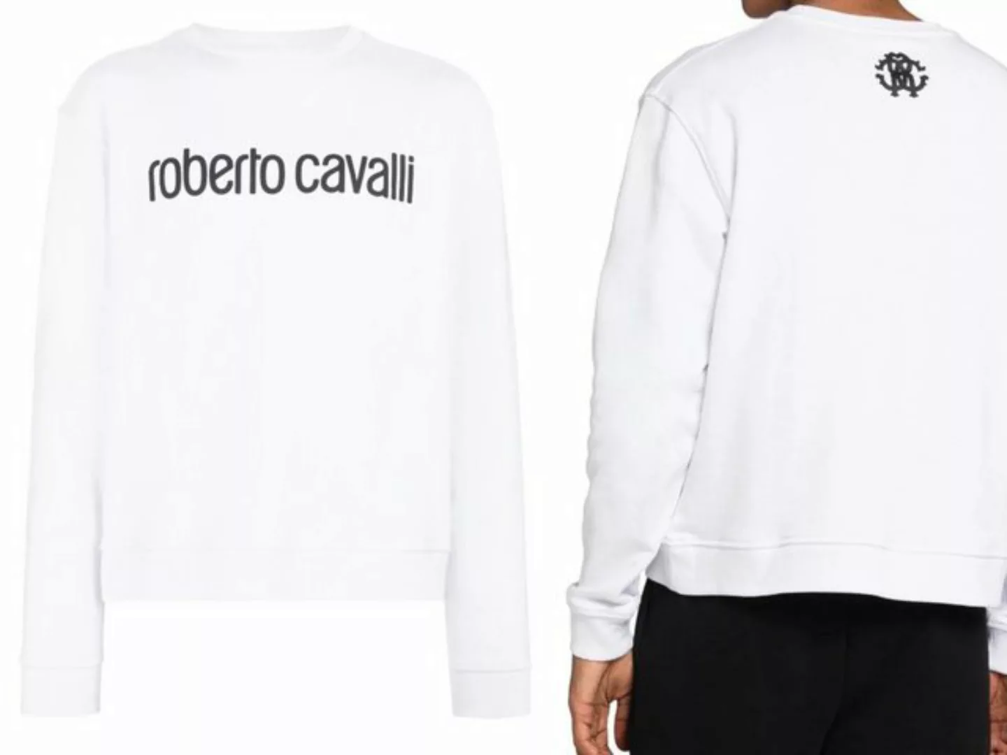 roberto cavalli Sweatshirt ROBERTO CAVALLI FIRENZE LOGO SWEAT SWEATER SWEAT günstig online kaufen