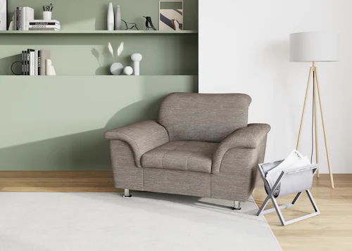 DOMO collection Sessel »Franzi, zeitlos & elegant, moderne Sitzheftung« günstig online kaufen