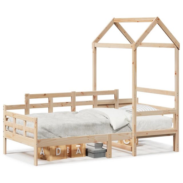 vidaXL Bett, Tagesbett mit Dach 90x200 cm Massivholz Kiefer günstig online kaufen