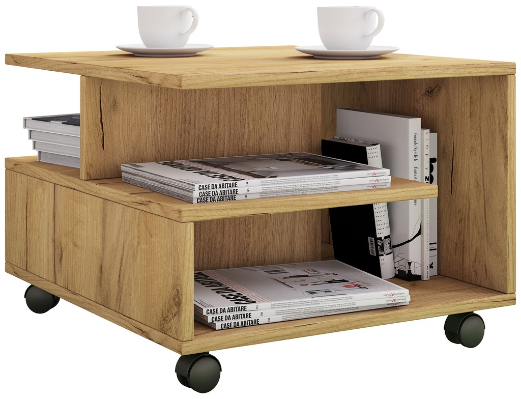 VCM Couchtisch "VCM Holz Couchtisch Sofatisch Wohnzimmertisch Rollen rollba günstig online kaufen