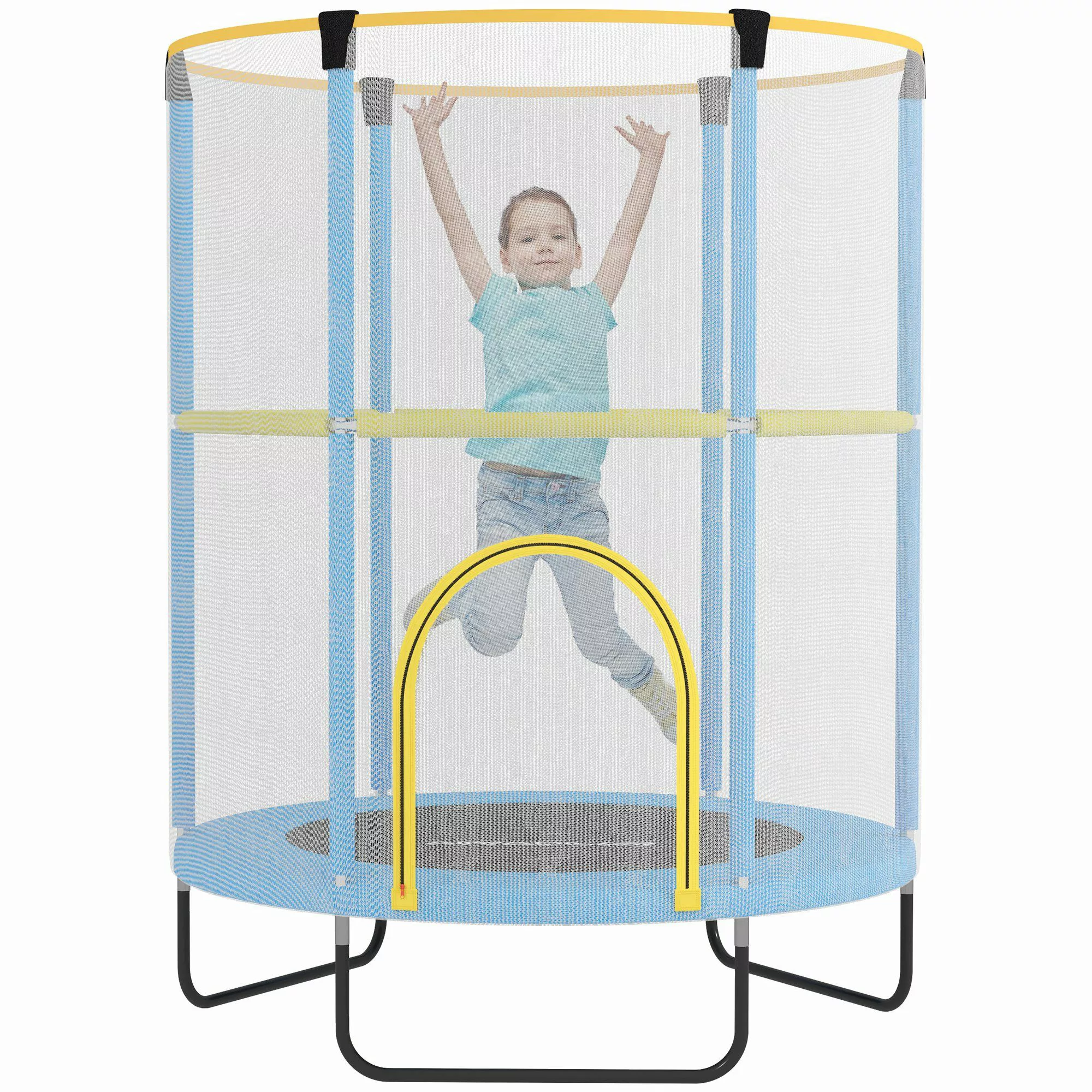 AIYAPLAY Kindertrampolin Indoor Trampolin mit Sicherheitsnetz, günstig online kaufen