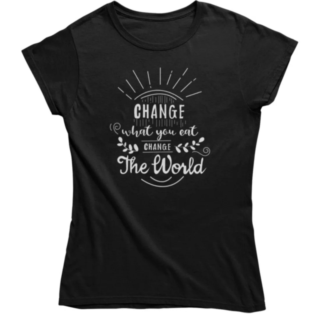 Change What You Eat - Damen Organic Shirt günstig online kaufen