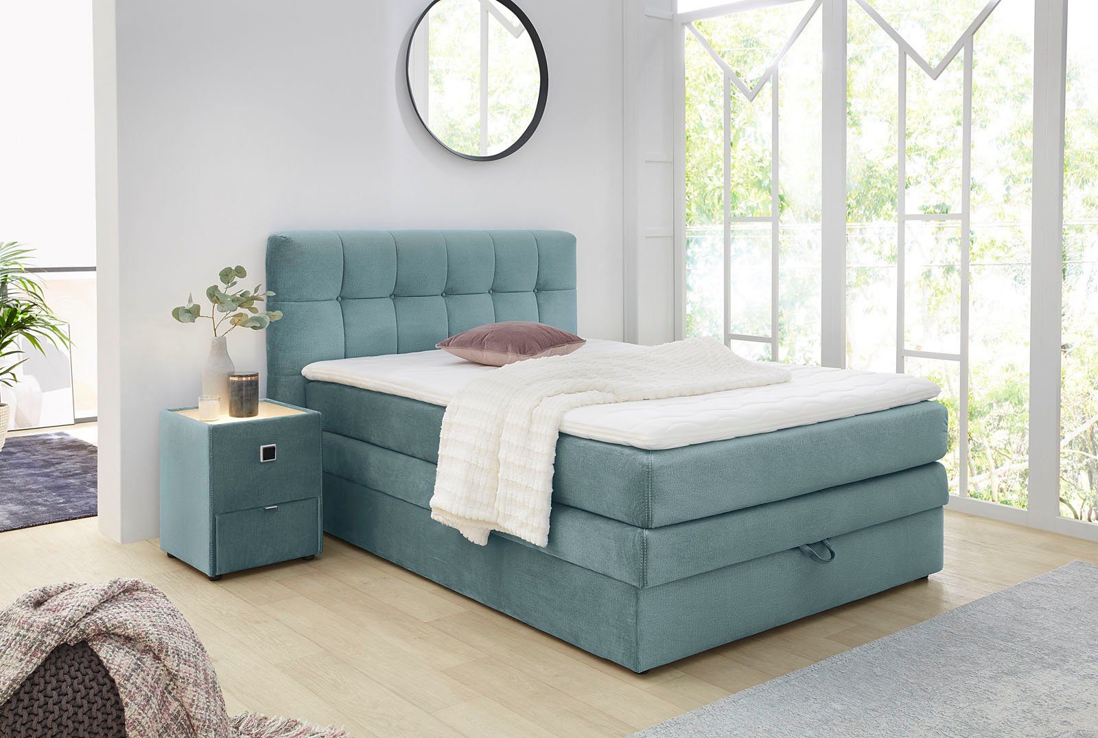 Jockenhöfer Gruppe Boxspringbett Amy, mit Bettkasten und Kaltschaum-Topper günstig online kaufen
