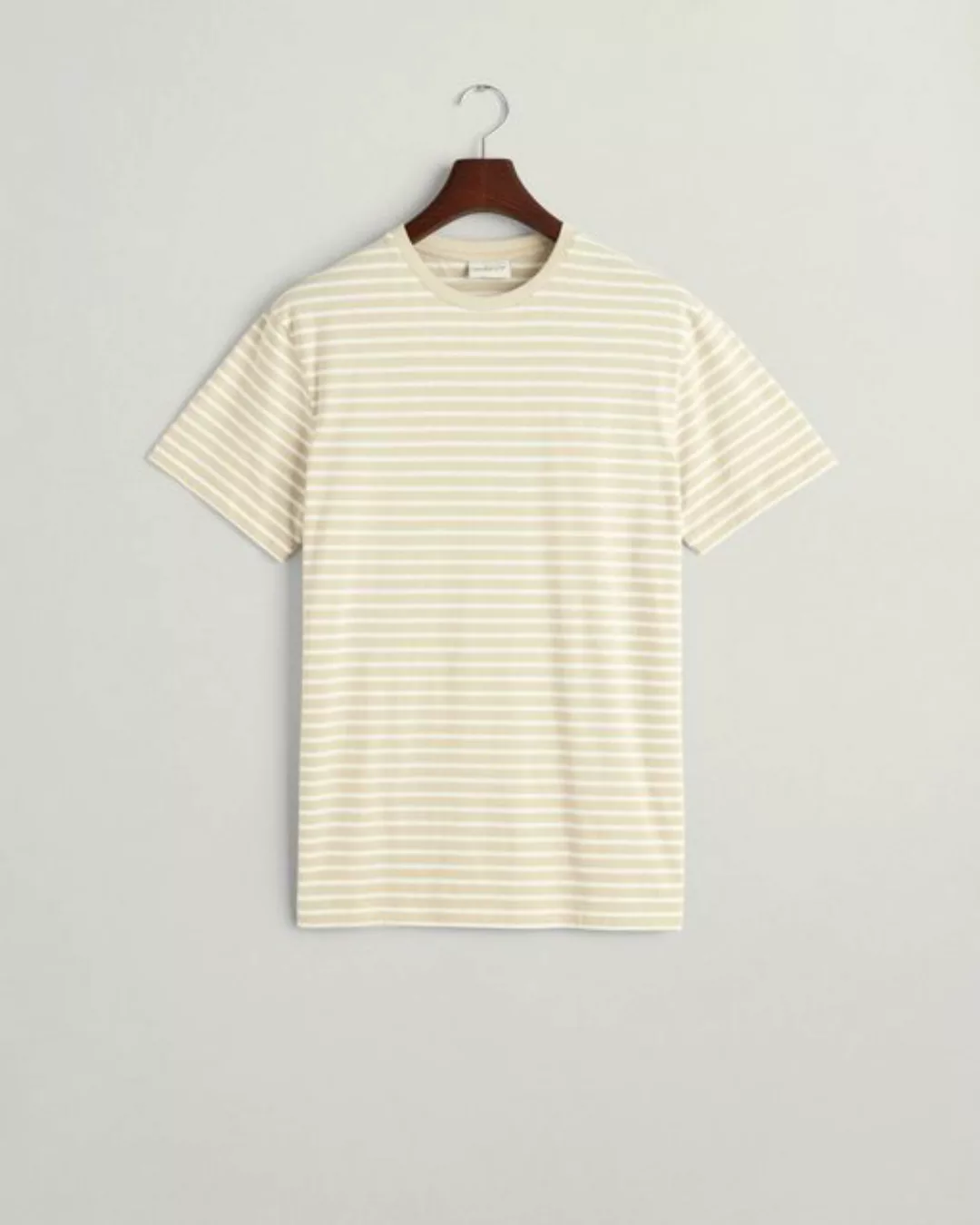 Gant T-Shirt STRIPED T-SHIRT, SILKY BEIGE günstig online kaufen