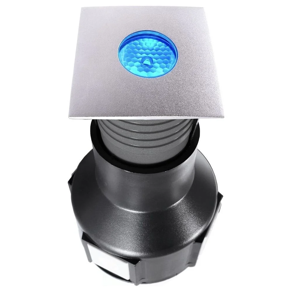 LED Bodeneinbauleuchte Easy Square II RGB in Silber und Transparent x3,5W I günstig online kaufen