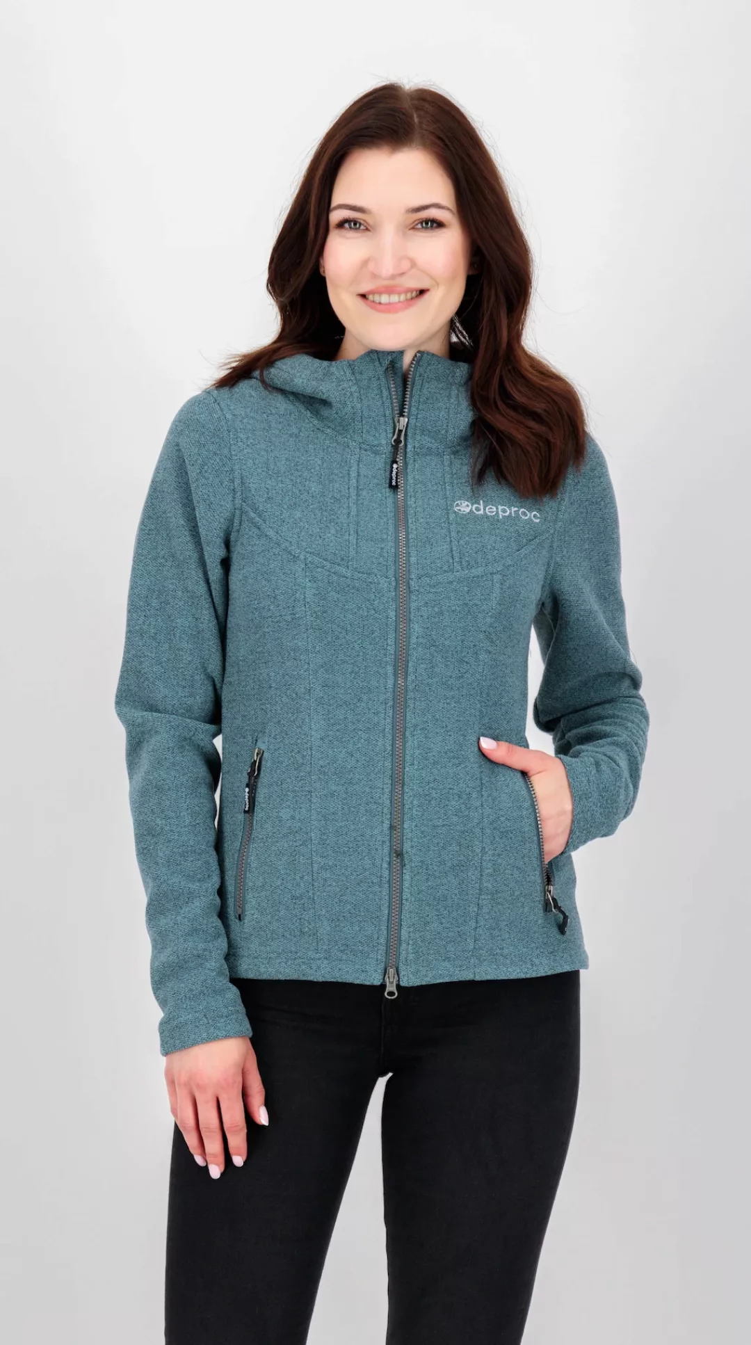 DEPROC Active Strickfleecejacke "GLORY MAY", mit 2-Wege-Reißverschluss günstig online kaufen